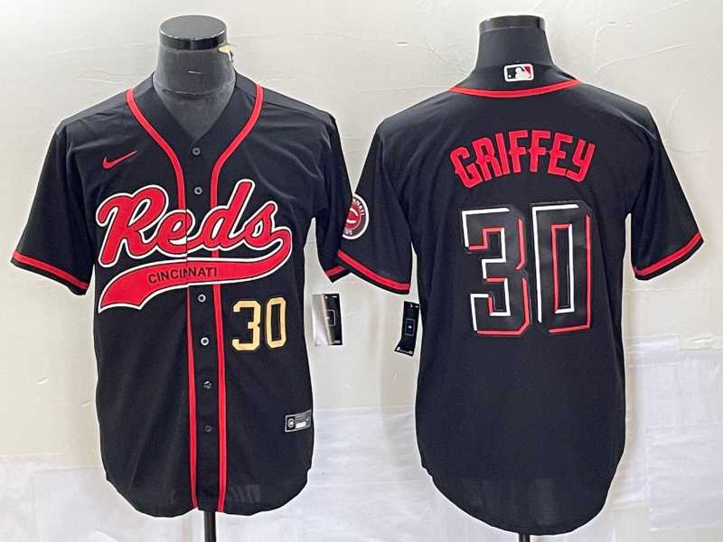 Men's Cincinnati Reds #30 Ken Griffey Jr Number Black 2023 City Connect Cool Base Stitched Jerseys,We sell and wholesale Men's Cincinnati Reds #30 Ken Griffey Jr Number Black 2023 City Connect Cool Base Stitched Jerseys on line form chian!